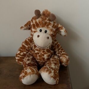 Plush Giraffe Stuffed Animal Toy - Brown and Cream